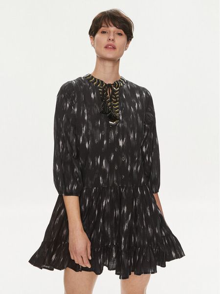 Miraclesuit Tunika 6558503 Czarny Regular Fit. Czarne tuniki damskie Miraclesuit, na plażę, m, bez wzorów, z bawełny, bez kołnierzyka, bez ramiączek. Za 369.99 zł.