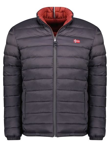 Geographical Norway Kurtka dwustronna "California" w kolorze czarnym rozmiar: XXL. Czarne kurtki męskie Geographical Norway, xxl, bez wzorów, bez kaptura. Za 183.15 zł.