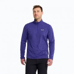 Bluza polarowa męska Jack Wolfskin Trail Half Zip. Czarne bluzy z kapturem męskie Jack Wolfskin, m, z materiału. Za 219.99 zł.