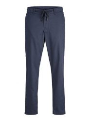 Jack & Jones Spodnie w kolorze granatowym rozmiar: L. Niebieskie spodnie materiałowe męskie Jack & Jones, bez wzorów, z materiału. Za 149.95 zł.