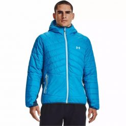 Kurtka męska Under Armour Active Hybrid Jacket. Niebieskie kurtki męskie Under Armour, m, bez wzorów, sportowe, bez kaptura. Za 429.99 zł.