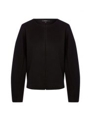 Opus Damska kurtka dresowa - Gemuri Kobiety Sztuczne włókno czarny jednolity, S. Czarne kurtki damskie Opus, s, bez wzorów, z dresówki, bez kaptura. Za 399.95 zł.