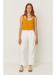 SKFK Top "Katia" w kolorze pomarańczowym rozmiar: 38. Pomarańczowe topy damskie SKFK, bez wzorów, z bawełny, bez kołnierzyka. Za 152.99 zł.