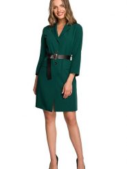 Stylove Sukienka w kolorze zielonym rozmiar: XL. Zielone sukienki damskie Stylove, xl, bez wzorów, bez kołnierzyka, bez ramiączek, mini. Za 236.61 zł.
