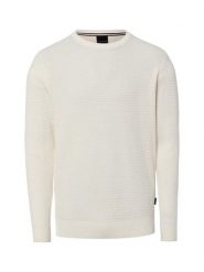 Bugatti swetry z dzianiny Mężczyźni Bawełna biały, M. Białe swetry męskie Bugatti, m, bez wzorów, z bawełny, bez kołnierzyka. Za 449.95 zł.