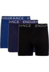 Bokserki Endurance Burke (x3). Bokserki męskie Endurance, bez wzorów, z bawełny. Za 118.50 zł.