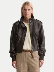 Marc O'Polo Kurtka skórzana 508 7018 73009 Brązowy Regular Fit. Brązowe kurtki damskie Marc O´Polo, bez wzorów, ze skóry, bez kaptura. Za 1,639.00 zł.