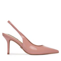Szpilki Nine West. Czerwone sandały damskie Nine West, bez wzorów, bez obcasa. Za 229.99 zł.