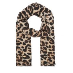 Szalik Guess. Brązowe szaliki i kominy damskie Guess, z aplikacjami. Za 194.99 zł.