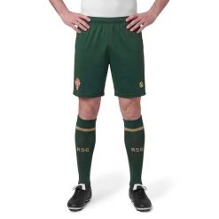Męskie oficjalne spodenki piłkarskie Real Sporting de Gijón Siroko RSG Away S. Żółte szorty męskie SIROKO, bez wzorów, z materiału. Za 172.00 zł.
