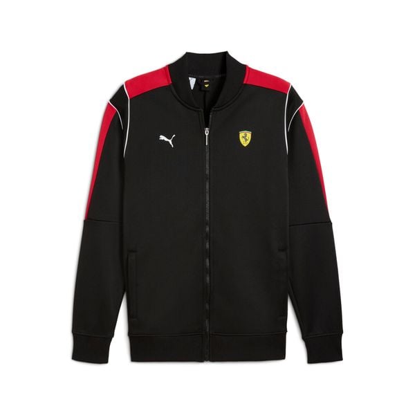 Kurtka z dresu Puma Ferrari MT7 Track. Czarne kurtki męskie Puma, xl, bez wzorów, z dresówki, bez kaptura. Za 420.35 zł.