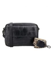 HIDE & STITCHES Skórzana torebka w kolorze czarnym - 21 x 14 x 4 cm rozmiar: onesize. Czarne torebki klasyczne damskie HIDE & STITCHES, bez wzorów, z materiału, bez dodatków. Za 173.99 zł.