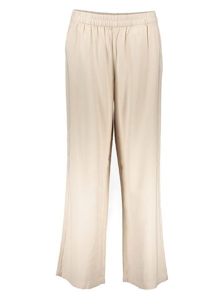 ONLY Spodnie w kolorze beżowym rozmiar: M/L32. Brązowe spodnie materiałowe damskie Only, bez wzorów, z materiału. Za 114.95 zł.