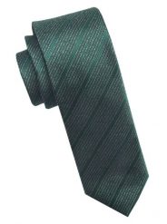Elegancki i Modny Męski Krawat - Angelo di Monti - Zieleń Butelkowa, Prążek. Zielone krawaty i muchy męskie Angelo di Monti, bez wzorów, z tkaniny, eleganckie. Za 45.00 zł.