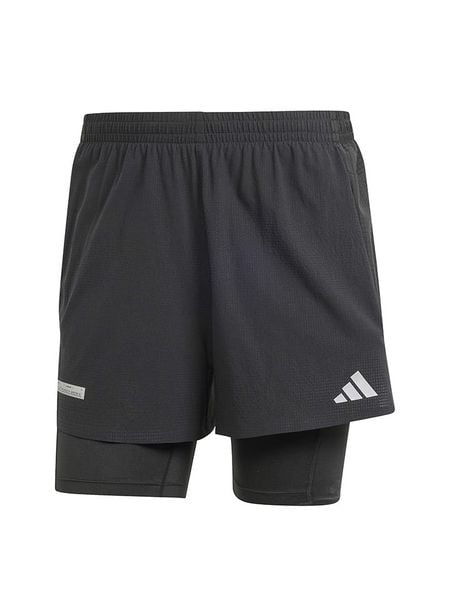 Adidas Szorty 2w1 w kolorze czarnym do biegania rozmiar: XS. Czarne szorty męskie Adidas, bez wzorów. Za 109.00 zł.
