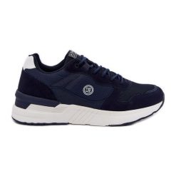 EVento Buty Sportowe Sneakersy Męskie Na Platformie Granatowe niebieskie. Niebieskie buty sportowe na co dzień męskie ze skóry, bez zapięcia. Za 234.33 zł.