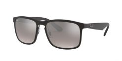 Okulary przeciwsłoneczne Ray-Ban Rb4264 Polarized+ Lenses. Czarne okulary przeciwsłoneczne męskie Ray-Ban, z materiału, prostokątne. Za 819.99 zł.