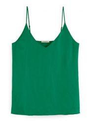 Scotch & Soda Top w kolorze zielonym rozmiar: XL. Zielone topy damskie Scotch & Soda, xl, bez wzorów, z wiskozy, bez kołnierzyka. Za 109.78 zł.