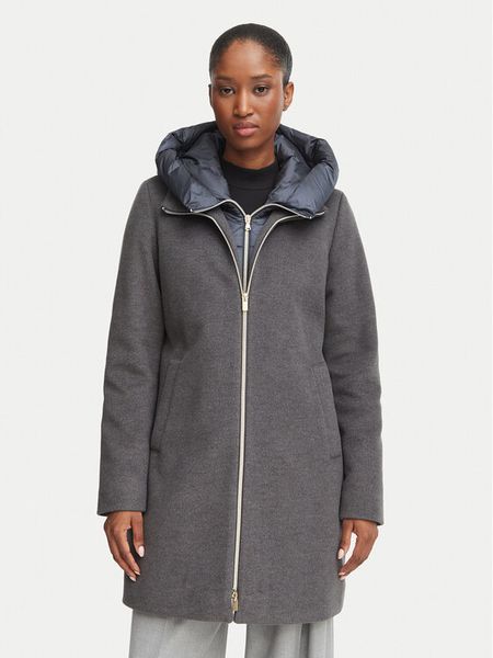 Marella Płaszcz zimowy Emme by Marella Bacio 2625496102 Szary ciemny Regular Fit. Szare płaszcze damskie Marella, na zimę, bez wzorów, z syntetyku. Za 1,169.00 zł.