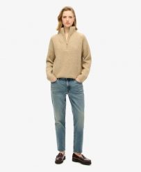 Superdry Jeansy Slim z organicznej bawełny, średni stan — Logan Vintage Dark. Niebieskie jeansy męskie Superdry. Za 316.50 zł.