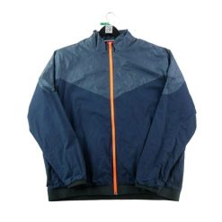 Second life - Kurtka dresowa męska - Stan bardzo dobry. Niebieskie kurtki treningowe męskie Nike, m, bez wzorów, z dresówki, na fitness i siłownię. Za 164.76 zł.