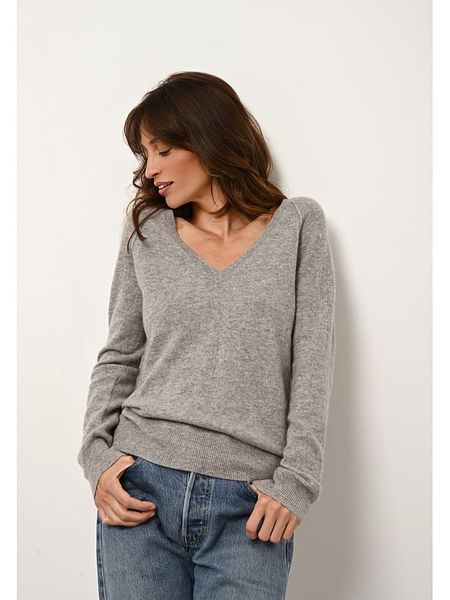 Just Cashmere Kaszmirowy sweter "Phoebe" w kolorze szarym rozmiar: L. Szare swetry klasyczne damskie Just Cashmere, l, z kaszmiru, bez kołnierzyka. Za 353.27 zł.