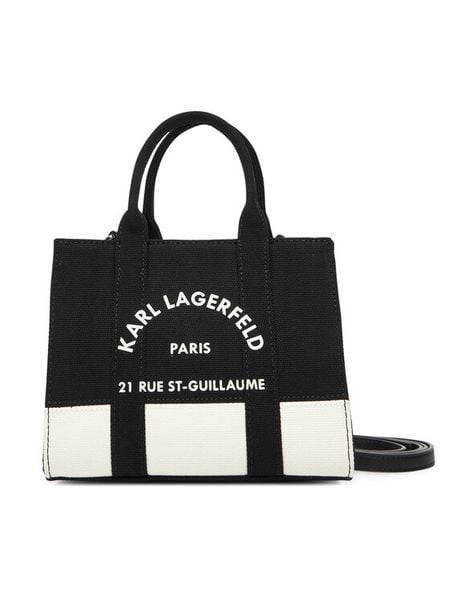 KARL LAGERFELD Torebka A3W50027 Czarny. Czarne torebki klasyczne damskie Karl Lagerfeld, bez wzorów, z materiału, bez dodatków. Za 348.99 zł.
