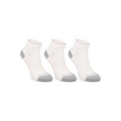 Skarpety sportowe RS160 3 pary. Białe skarpetki damskie ARTENGO, bez wzorów, z bawełny. Za 14.99 zł.
