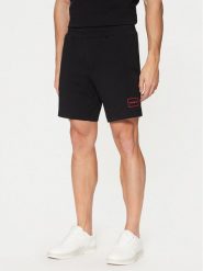 Hugo Szorty sportowe 50525247 Czarny Regular Fit. Czarne szorty męskie Hugo, bez wzorów, z bawełny, sportowe. Za 169.00 zł.