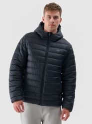 4F Kurtka puchowa z syntetycznym wypełnieniem męska - czarna XL. Czarne kurtki treningowe męskie 4f, m, bez wzorów, z dzianiny. Za 139.99 zł.