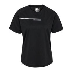 T-shirt damski Hummel hmlCOURT. Czarne t-shirty damskie HUMMEL, bez wzorów, bez kołnierzyka. Za 162.50 zł.