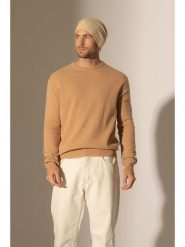 Perfect Cashmere Kaszmirowy sweter "Blake" w kolorze jasnobrązowym rozmiar: M. Brązowe swetry męskie Perfect Cashmere, m, bez wzorów, z kaszmiru, bez kołnierzyka. Za 426.99 zł.