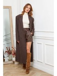 Joséfine Płaszcz przejściowy "Olam" w kolorze brązowym rozmiar: M. Brązowe płaszcze damskie Joséfine, m, bez wzorów. Za 319.13 zł.