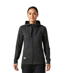 Bluza sportowa damska Helly Hansen Manchester Zip Hoodie. Czarne bluzy z kapturem damskie Helly Hansen, l, z bawełny. Za 120.99 zł.