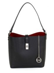 Mia Tomazzi Skórzana torebka w kolorze czarnym - 25 x 24 x 11 cm rozmiar: onesize. Czarne torebki klasyczne damskie Mia Tomazzi, bez wzorów, z materiału, bez dodatków. Za 260.99 zł.