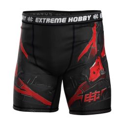 Spodenki Vale Tudo do MMA męskie EXTREME HOBBY IRON FORCE. Czerwone szorty męskie EXTREME HOBBY, z elastanu, bez kołnierzyka. Za 179.00 zł.