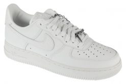 Buty sportowe Sneakersy damskie, Air Force 1 07 Low. Białe buty sportowe na co dzień damskie Nike, bez wzorów, z materiału, trekkingowe, nike air force. Za 499.99 zł.