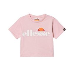 Koszulka sportowa damska Ellesse Alberta Crop. Czerwone bluzki sportowe damskie Ellesse, m, bez wzorów, z bawełny, bez ramiączek. Za 60.00 zł.
