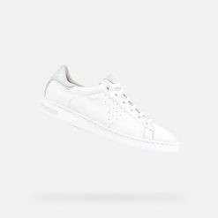 Sneakersy damskie Geox Jaysen. Białe obuwie trekkingowe damskie Geox. Za 467.50 zł.