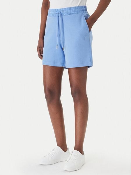 JOOP! Szorty sportowe Trissi 30102118 Błękitny Regular Fit. Niebieskie spodenki sportowe damskie Joop!, z bawełny. Za 269.99 zł.
