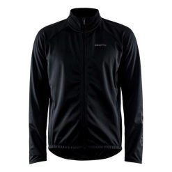Kurtka z dresu Craft Core Bike Subz. Czarne kurtki outdoor męskie Craft, bez wzorów, z dresówki, bez kaptura. W wyprzedaży za 243.50 zł.