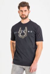 T-SHIRT ZARAGOVA john richmond. T-shirty męskie John Richmond, m, bez wzorów, bez kołnierzyka. W wyprzedaży za 323.70 zł.