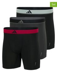 Adidas Bokserki (3 pary) w kolorze czarno-czerwono-antracytowym rozmiar: S. Czarne bokserki męskie Adidas, bez wzorów. Za 93.94 zł.