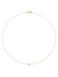 Mitzuko Złoty naszyjnik z perłą - dł. 42 cm rozmiar: onesize. Białe naszyjniki damskie Mitzuko, złote. Za 861.99 zł.