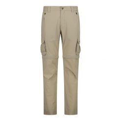 Pantalon trekking stretch zippowany CMP. Brązowe szorty męskie CMP, na lato, bez wzorów, z materiału. Za 253.00 zł.