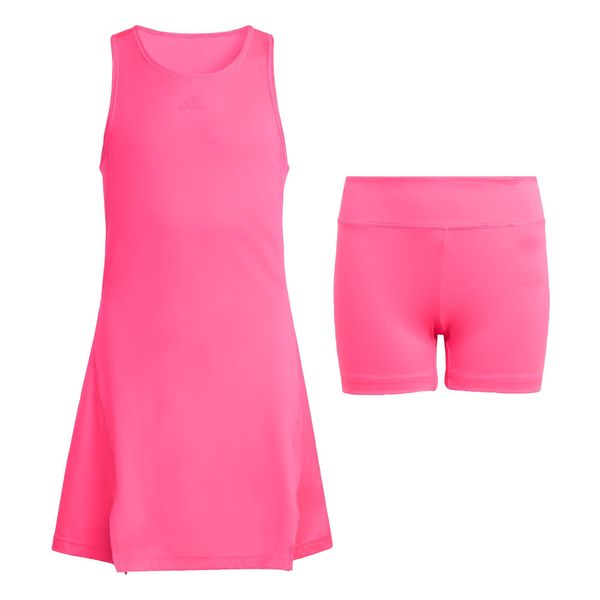 Sukienka Girls Club Tennis Climacool. Czerwone sukienki damskie Adidas, bez wzorów, sportowe, bez kołnierzyka, bez ramiączek, dopasowane. Za 219.00 zł.