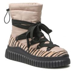 Trzewiki Jenny Fairy. Brązowe botki damskie Jenny Fairy, bez obcasa, na płaskiej podeszwie, bez zapięcia. Za 179.99 zł.