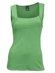 Heine Top w kolorze zielonym rozmiar: 36. Zielone topy damskie Heine, bez wzorów, z bawełny, bez kołnierzyka. Za 43.99 zł.