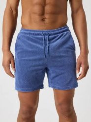 Bjorn_borg BORG TOWELING POOL SHORTS — COASTAL FJORD. Niebieskie szorty męskie Björn Borg, bez wzorów. Za 346.00 zł.