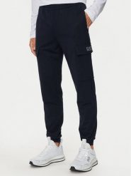 EA7 Emporio Armani Spodnie dresowe 8NPP67 PJVRZ 0562 Granatowy Regular Fit. Niebieskie spodnie dresowe męskie EA7 Emporio Armani, bez wzorów, z bawełny. Za 249.99 zł.